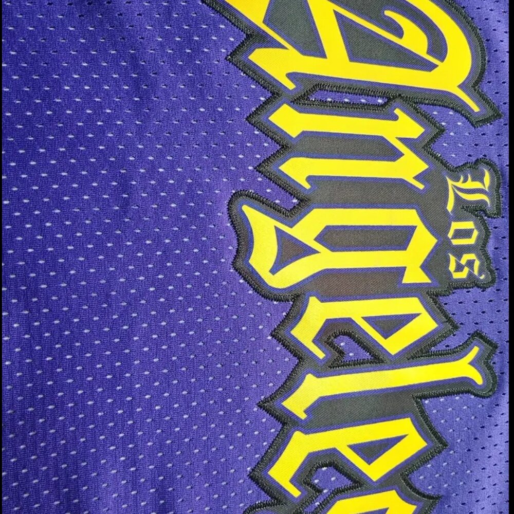 Los Angeles Lakers Luka Doncic Stitched Basketball Jersey Purple Men's - Picture 7 of 10